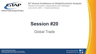 2021 GTAP Conference - Global Trade