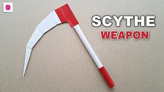 DIY - Make Easy SCYTHE Weapon from A4 Paper - How to make Ninja SCYTHE Paper Weapon
