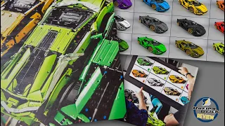 The unreleased prototypes of the LEGO Technic 42115 Lamborghini Sián + color variations