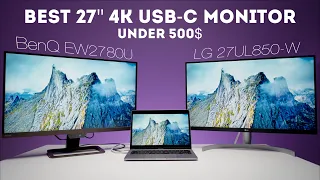 Best monitor for MacBook Pro | 4K 27 inch USB-C LG 27UL850 W vs BenQ EW2780U Review and Comparison