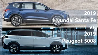 2019 Hyundai Santa Fe vs 2019 Peugeot 5008 (technical comparison)