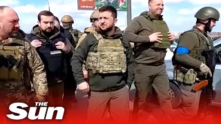 Brave Zelensky leaves Kyiv safe holds to survey brutal Russian, Bucha 'war crimes'