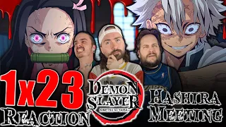 DEMON SLAYER 1x23 REACTION!!! | "Hashira Meeting"