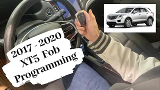 How To Program A Cadillac XT5 Smart Key Remote Fob 2017 - 2020