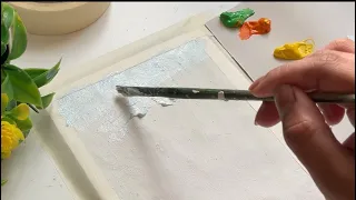 HOW TO PAINT AN EASY WATERFALL|EASY PAINTING TECHNIQUE FOR BEGINNERS|