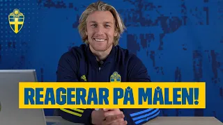 Emil Forsberg reagerar på sina bästa mål!