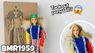 Barbie BMR1959 Made to Move Tall Barbie!?😱 Taking out her Pony Tail! (Curly Blonde Hair)