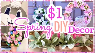 🌸 SPRING DIY DECOR DOLLAR TREE CRAFT IDEAS 🌸 SPRING WREATH, EASTER TOPIARY, BUNNY, FLORAL CRAFTS