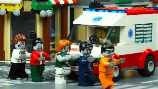 Lego City Ambulance Robbery Crash Zombie Attack