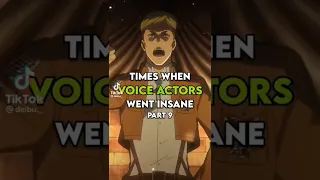 Times when voice actors gone insane(part-3)#tiktok #anime #youtube