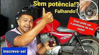 MOTO SEM DESENVOLVER VELOCIDADE, RUIM PRA PEGAR E FALHANDO *Respiro entupido*