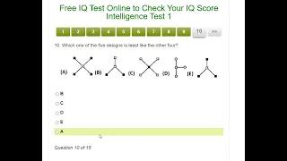 One of the most accurate IQ test online. Check your Score by solving these questions. #iq #hiring