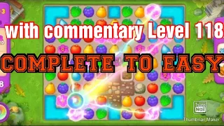 Gardenscapes level 118 - No booster-2021| how to complete gardenscapes lavel 118 by gonda99
