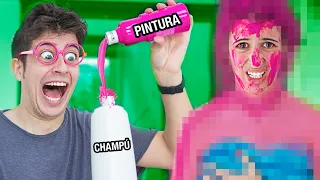 BROMAS a mi HERMANA PEQUEÑA! (Las bromas caseras más GRACIOSAS y fáciles de hacer entre hermanos)