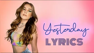 Piper Rockelle - Yesterday ( Official Lyrics Video ) **Emotional** 🎸