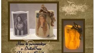 How to personalize a Dollar Tree flameless (LED) Candle