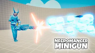 NECROMANCER MINIGUN vs EVERY FACTION | TABS Totally Accurate Battle Simulator