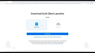 How to Use ALM Client Launcher