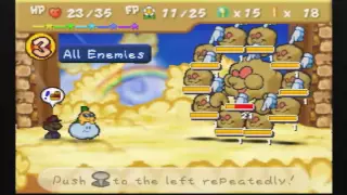 Paper Mario - Huff n Puff dies to 2 power bounces