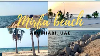 Mirfa beach Abudhabi /Open beach in Abudhabi/Beaches in UAE