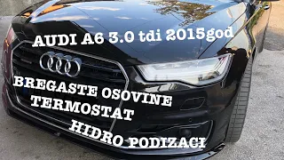 AUDI A6 4G 3.0tdi 2015god ZAMJENA BREGASTIH OSOVINA I TERMOSTATA SA KUCISTEM