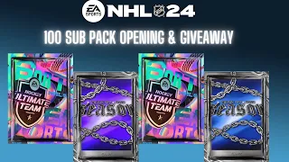 Team of the Season Pack Opening & 100 Sub Giveaway!! | NHL 24 HUT