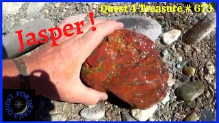 Rockhounding Endless Gravel Beds Northern Ca.  Quest 4 Treasure # 673 By : Quest For Details