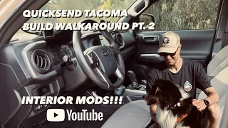 TACOMA WALKAROUND - PART 2. Interior Mods On My 2019 Quicksand Toyota Tacoma TRD Offroad