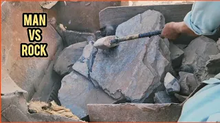 Satisfying Stone Crushing Process | Jaw Crusher in Action | Amazing Quarry Primary Rock Crushing