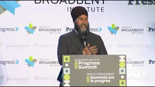 NDP Leader Jagmeet Singh addresses Progress Summit – April 11, 2024