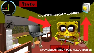 SPONGEBOB BECAME A ZOMBIE SO I HACKED HIS PC! SpongeBob Neighbor Hello Bob 3D. Full Gameplay