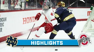 Notre Dame at Ohio State | Highlights | Big Ten Hockey | Jan. 13, 2024