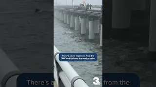 Tractor-trailer blew tire before crashing off Virginia bridge