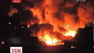 Потяг з нафтою перетворив містечко Ляк-Межантік на вогняне пекло
