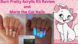 Born Pretty Acrylic Kit Review | Marie the Cat Nails | Glow in the Dark Nails | @BornPrettyBPS