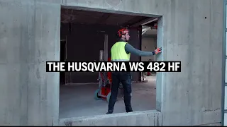 Husqvarna WS 482 HF wall-saw in action!