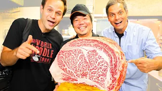 WAGYU Beef EXTREME Steak (A5 Level!) in Japan + OLIVE Wagyu Udon + BEST UDON Tour of Kagawa, Japan!