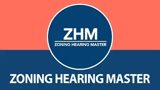 Zoning Hearing Master - 01.21.20