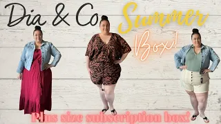 DIA & CO UNBOXING & TRY-ON! SUMMER 2022 | PLUS SIZE SUBSCRIPTION BOX!