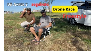 Dji Avata 2 seguindo Drone Racer