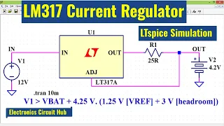 LTSpice LM317 Current Regulator | Simulation