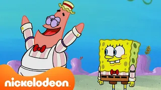 Bob Esponja | Os MELHORES Empregos de Patrick Estrela em Bob Esponja! ⭐️ | Nickelodeon em Português