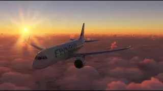 Microsoft flight Simulator 2020: Full flight EVRA-EFHK Fly by wire A320