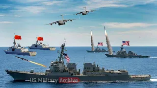 Brutal Attack (Oct 01,2021) 10 US Warship raid China Amphibious forces in South China Sea