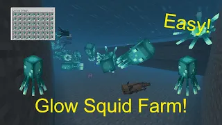 Easy 1.19.60 Glow Squid Farm! Bedrock and Java