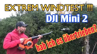 DJI Mini 2 Wind Test EXTREM Hab ich es ÜBERTIEBEN Drohne fliegen bei starken Wind Extremtest