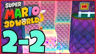 Super Mario 3D World: 2-2 Puffprod Peaks (All Green Stars & Stamp)