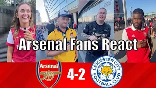 Arsenal Fans React To Arsenal 4-2 Leicester Victory