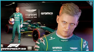 SIGNING MICK SCHUMACHER TO ASTON MARTIN - F1 Manager 2022 - Part 1 (PS5 Gameplay)