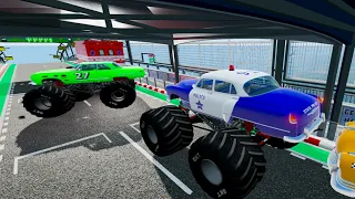 MONSTER CAR JUMPING - CRASH #005 BeamNG.drive